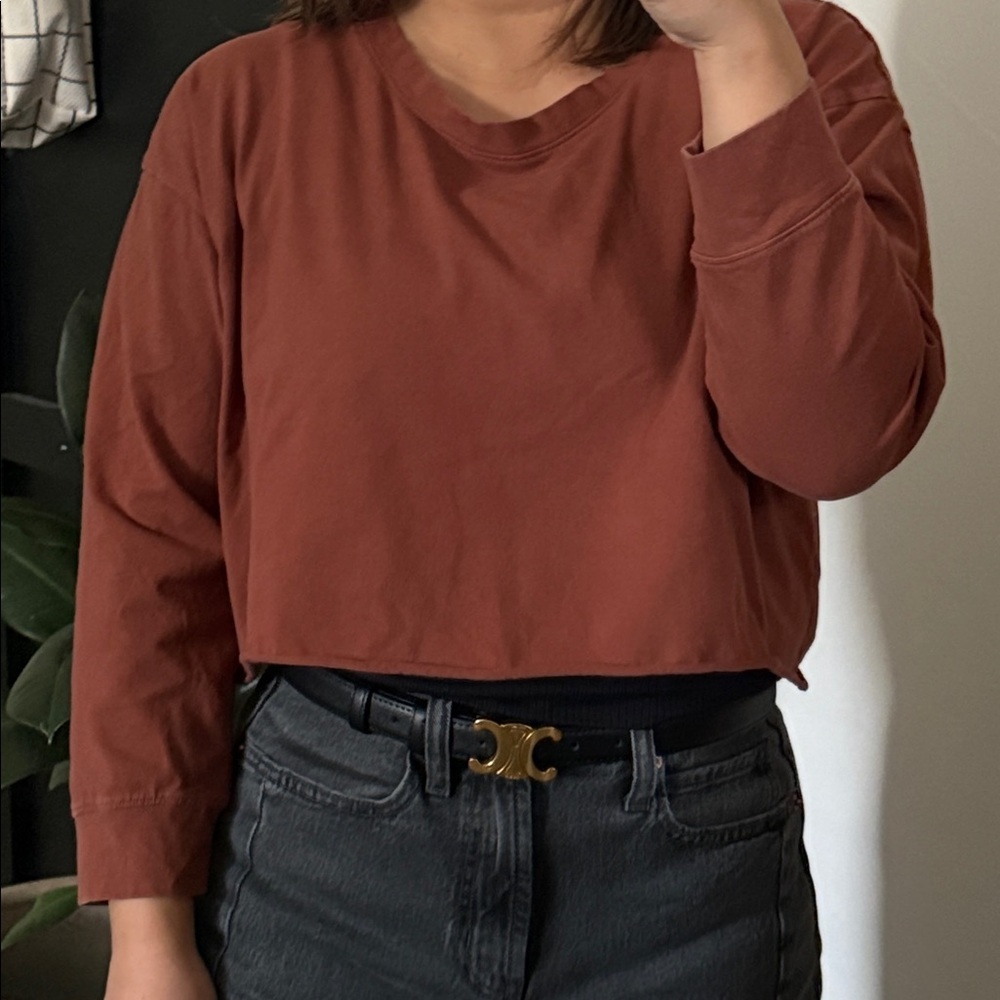 Storq Post Baby Boxy Light Crop Sweatshirt. Size M - Picture 4 of 9